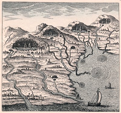 Obieg wody między morzem a górami, 1665 autorstwa Unbekannt