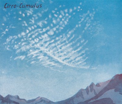 Cirro-Cumulus - Tuzin głównych form chmur na niebie, 1935 autorstwa Unbekannt