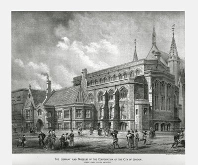 Biblioteka i muzeum City of London, 1886 r. autorstwa Unbekannt