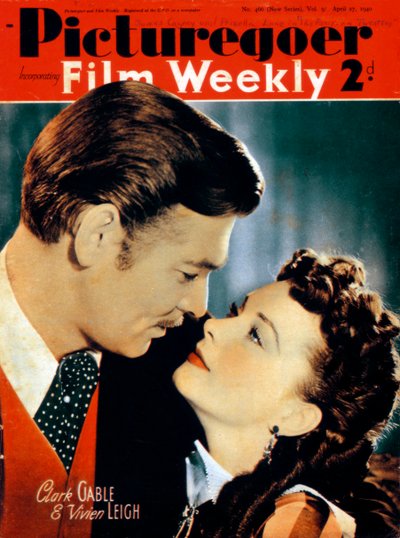 Clark Gable 1901-1960 i Vivien Leigh 1913-1967, aktorzy, 1940 autorstwa Unbekannt