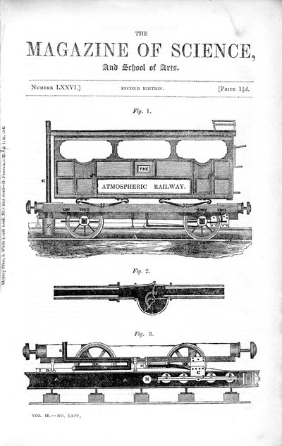 Kolej atmosferyczna Clegg i Samudas, 1845 autorstwa Unbekannt