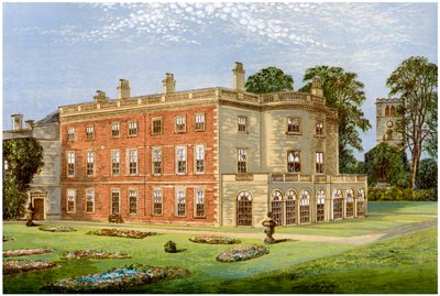 Clifton Hall, Nottinghamshire, dom Baroneta Cliftona, ok. 1880 r. autorstwa Unbekannt