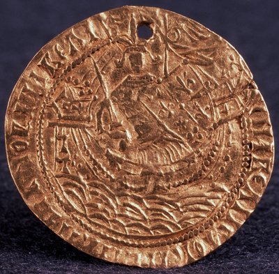 Moneta Korabelnik cara Iwana III Rewers: Władca na swoim statku, 1471-1490 autorstwa Unbekannt