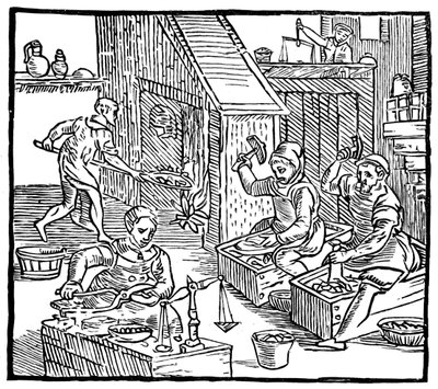 Coiners w pracy, 1577, 1893 autorstwa Unbekannt