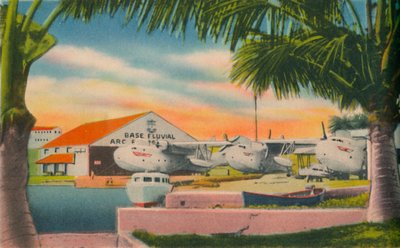 Baza kolumbijskiej marynarki wojennej, Barranquilla, ok. 1940 r. autorstwa Unbekannt