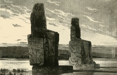 Kolosalne Posągi w Tebach, 1890. autorstwa Unbekannt