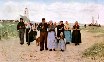 Pochodzący z kościoła, 1926 autorstwa Unbekannt