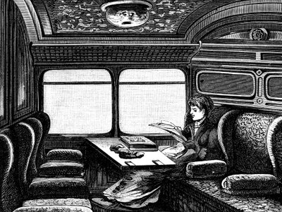 Przedział w Orient Expressie zarezerwowany dla kobiet, ok. 1895 r. autorstwa Unbekannt