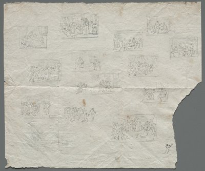 Szkice kompozycyjne wg Rafaela i innych artystów recto, ok. 1930 r. 1800. autorstwa Unbekannt