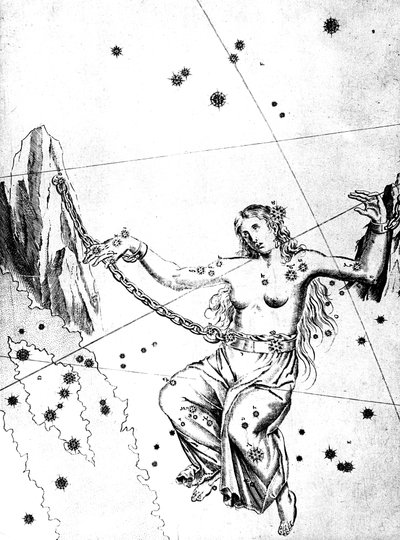 Gwiazdozbiór Andromedy, 1723 autorstwa Unbekannt