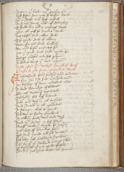 Kopia Kroniki Andrzej z Wyntoun, Fol 431 recto, ok. 1550 (tusz na papierze) autorstwa Unbekannt