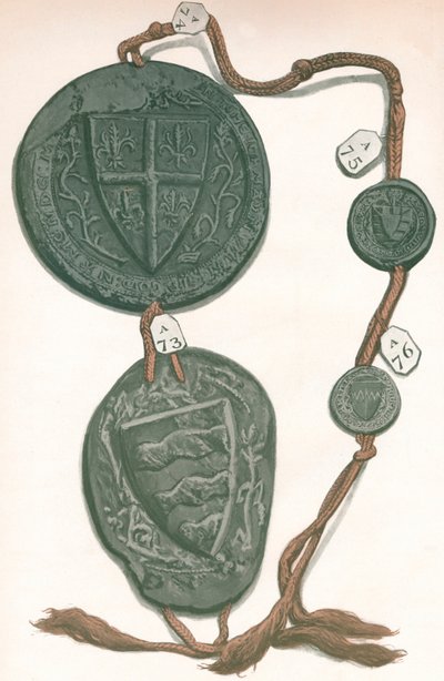 Sznur VI John de Hastings, Edmund de Hastings, Edmund de Mortimer, Fulke Fitz-Warine, 1904 autorstwa Unbekannt