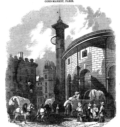 Targ kukurydziany, Paryż, 1836 autorstwa Unbekannt