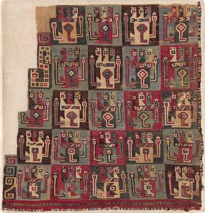 Fragment narożny, prawdopodobnie z tuniki, ok. 1900 r. 700-1100. autorstwa Unbekannt