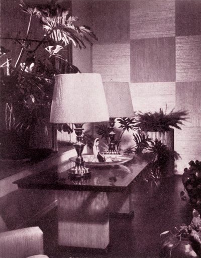 Narożnik dużego salonu, proj. Paul T. Frankl, 1949. autorstwa Unbekannt