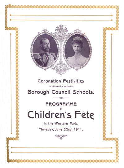Uroczystości koronacyjne związane ze szkołami Rady Gminy, 1911, 1917. autorstwa Unbekannt