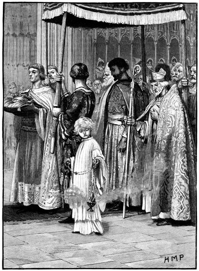 Koronacja Ryszarda I w Opactwie Westminsterskim 1189, c1880 autorstwa Unbekannt