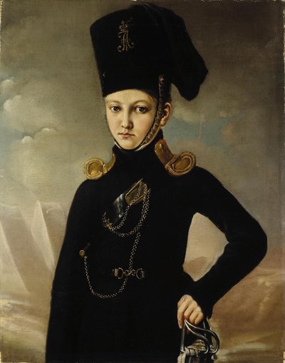 Kozak 1. Pułku Kozaków Konnych Hrabia M.A. Dmitriev-Mamonov, I ćw. XIX w. autorstwa Unbekannt