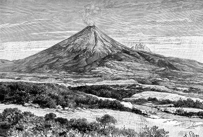 Wulkan Cotopaxi, Ekwador, 1895 autorstwa Unbekannt