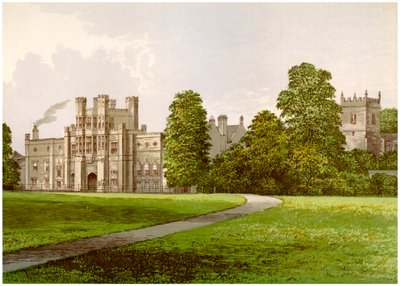 Coughton Court, Warwickshire, dom Baroneta Throckmortona, ok. 1880 r. autorstwa Unbekannt