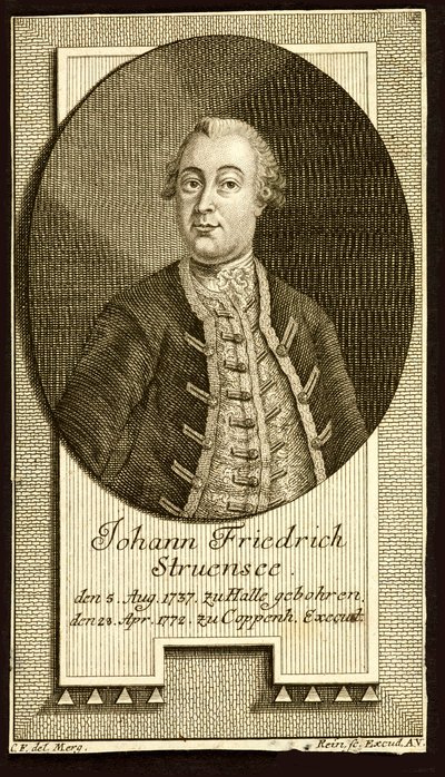 Hrabia Johann Friedrich Struensee 1737-1772, 1772. autorstwa Unbekannt