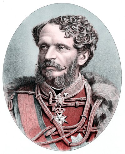Hrabia Julius Andrassy 1823-1890, węgierski mąż stanu, ok. 1880 autorstwa Unbekannt