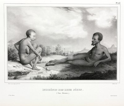 Para Aborygenów z Tasmanii (Australia) autorstwa Unbekannt