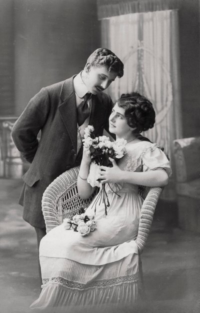 Zakochana para, ok. 1900-1919 autorstwa Unbekannt
