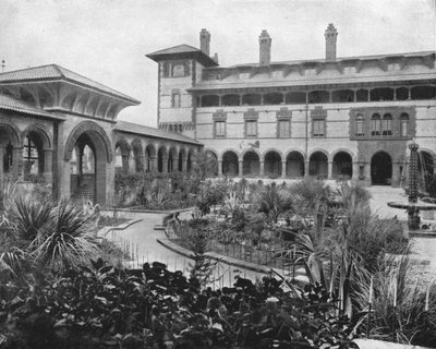 Court of Ponce de Leon, St. Augustine, Floryda, USA, ok. 1900. autorstwa Unbekannt