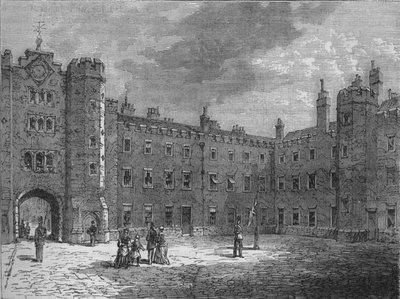 Dziedziniec Pałacu św. Jakuba, Westminster, Londyn, ok. 1875 1878 r. autorstwa Unbekannt