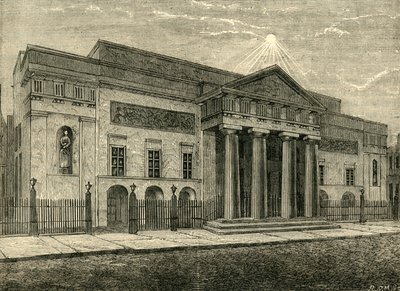 Teatr Covent Garden: Front w 1850, 1881. autorstwa Unbekannt