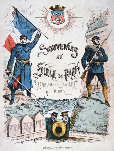 Okładka wspomnień z oblężenia Paryża, 1870-1871 autorstwa Unbekannt