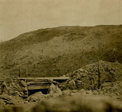 Grzbiet wzgórza w Les Éparges, północna Francja, c1914-c1918. autorstwa Unbekannt