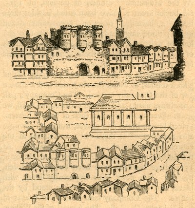 Cromwell House, Z mapy Aggass, 1897. autorstwa Unbekannt