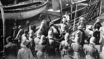 Cronjes Captive Warriors, doki, Paardeberg, RPA, 1900 autorstwa Unbekannt