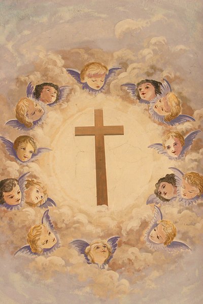 Krzyż i anioły Montmin Francja autorstwa Unbekannt