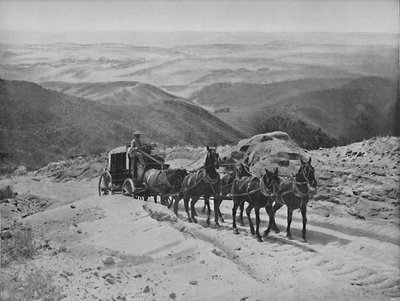 Przejście przez przełęcz San Marcos, Kalifornia, c1897. autorstwa Unbekannt