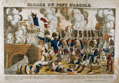 Przejście przez most Arcola, 15 listopada 1796, XIX w. autorstwa Unbekannt