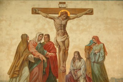 Ukrzyżowanie. Kościół Saint-Didier Voreppe Francja autorstwa Unbekannt