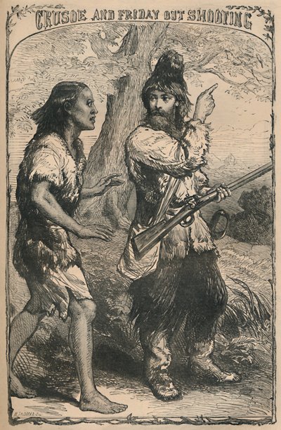 Strzelanina do Crusoe i Friday Out, ok. 1870 r autorstwa Unbekannt