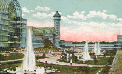 Kryształowy Pałac, Sydenham, ok. 1910 r. autorstwa Unbekannt