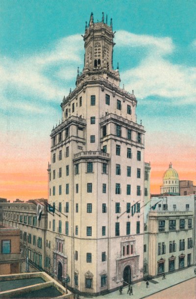 Kubańska firma telefoniczna, Hawana, Kuba, c1910 autorstwa Unbekannt