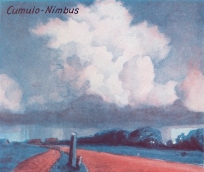 Cumulo-Nimbus — Tuzin głównych form chmur na niebie, 1935 autorstwa Unbekannt