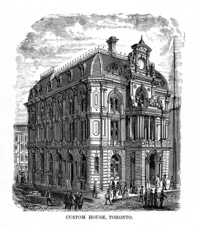 Custom House, Toronto, Ontario, Kanada, XIX wiek autorstwa Unbekannt