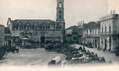 Custom House and Square, Hawana, Kuba, ok. 1900 autorstwa Unbekannt