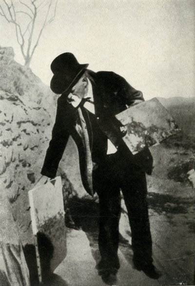 Cézanne z obrazem i paletą, ok. 1900, 1947. autorstwa Unbekannt