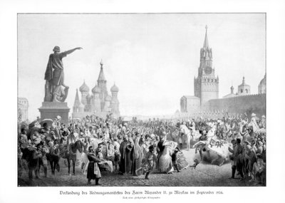 Car Aleksander II, Moskwa, wrzesień 1856, 1900 autorstwa Unbekannt