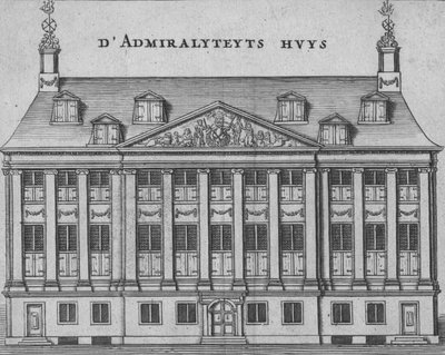 DAdmiralyteyts Huys, koniec XVII-początek XVIII wieku. autorstwa Unbekannt