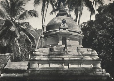Dagoba w Świątyni Świętego Zęba w Kandy, 1926 autorstwa Unbekannt