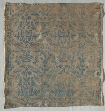 Fragment adamaszku, 1500s. autorstwa Unbekannt